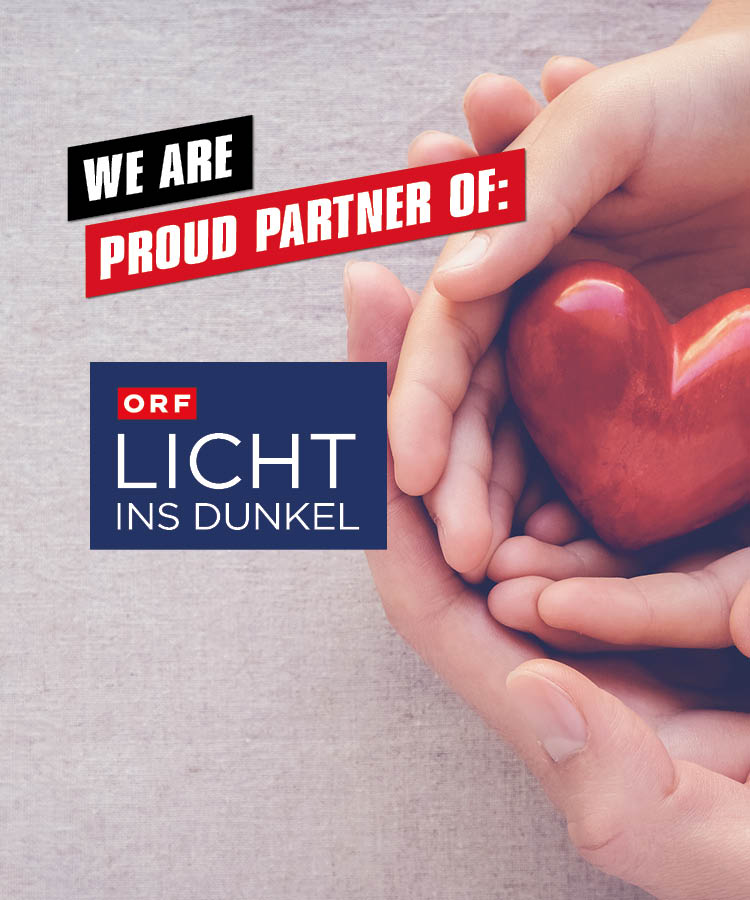 Einhell is proud partner of Austria's biggest humanitarian aid campaign "Licht ins Dunkel".