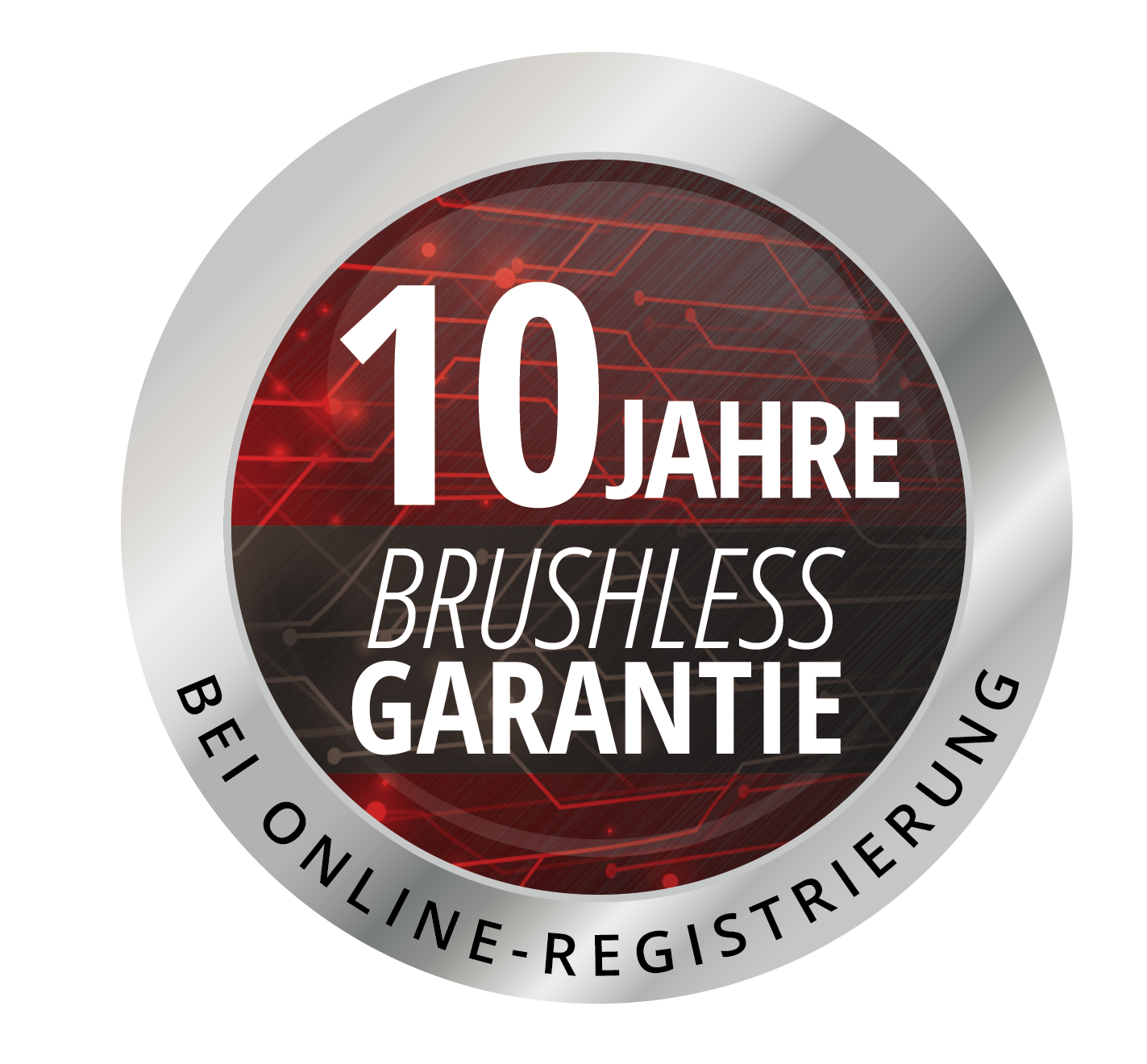 10 Jahre Brushless Garantie