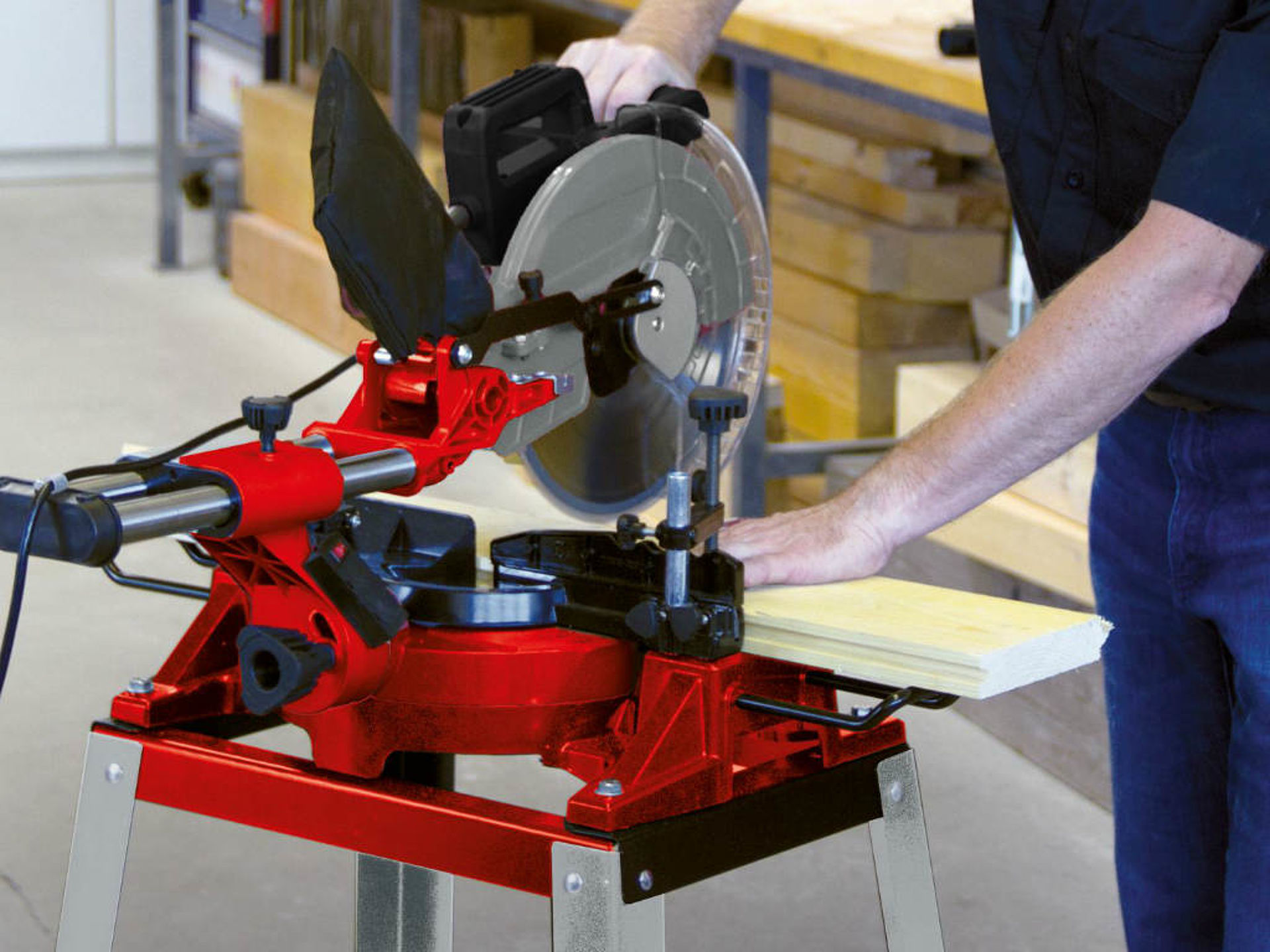 circular saw in use