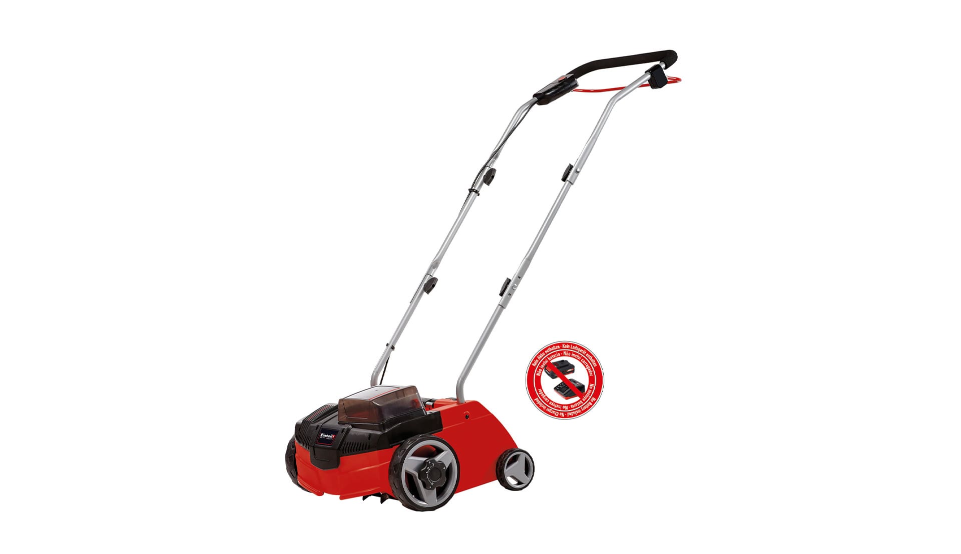 one of the Einhell cordless scarifier