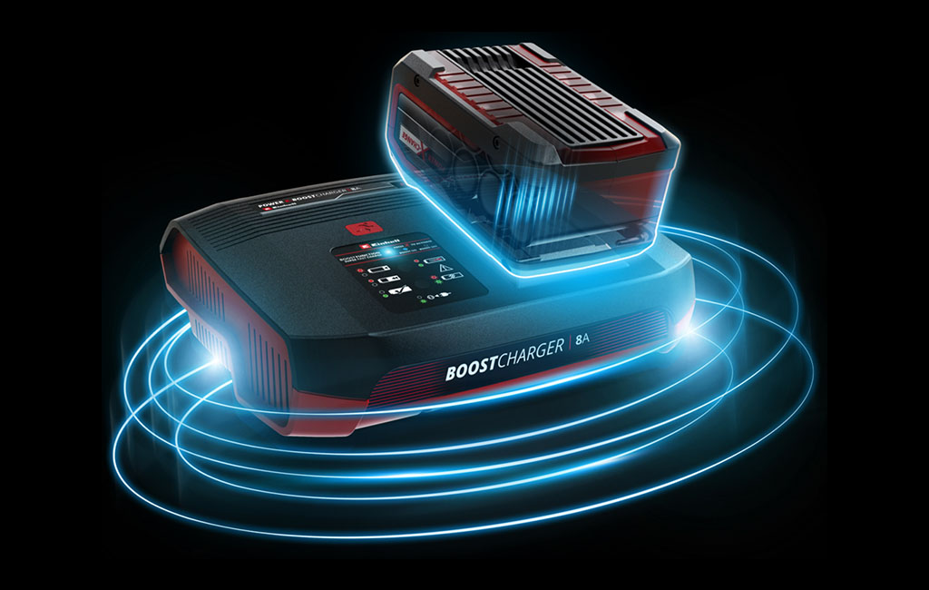 Representation of the charging process and technology of an Einhell battery charger